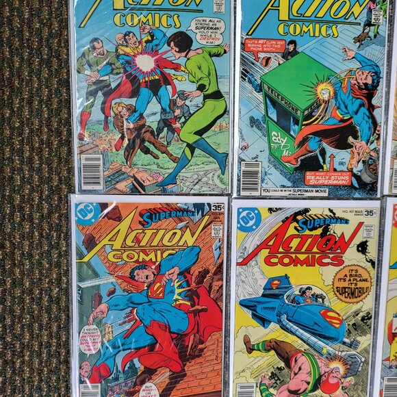 Action Comics DC Comics Run of 16 Lot Newsstand 459, 465, 467-473 ++ SUPERMAN W1 - Picture 4 of 7